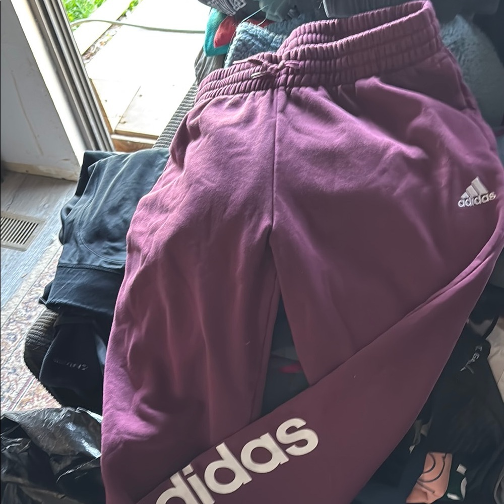 Adidas Kids Purple Jogger Pants